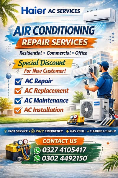 Ac repair & Ac replacement & installation best service provider