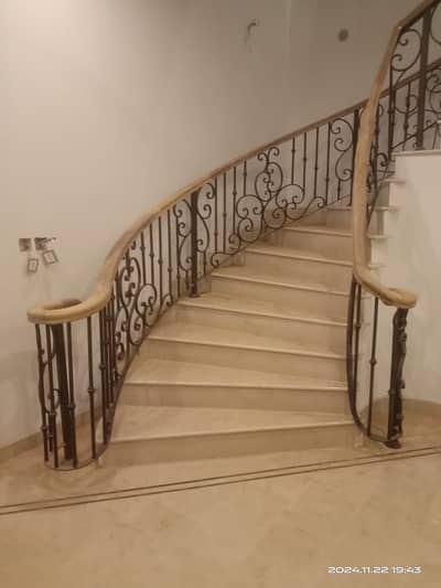 Stairs-Iron work-Railings-Wrought iron work-Grill-Laser cut-Cnc work
