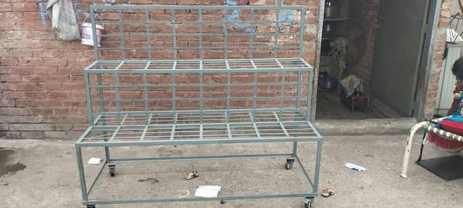 clothes display iron rack with tyres moving easy ly serious byear