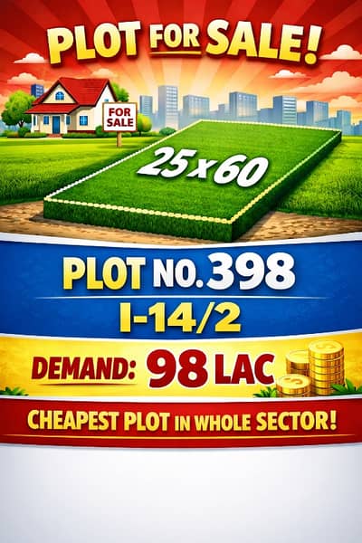 Best Opportunity to Buy Plot in I-14