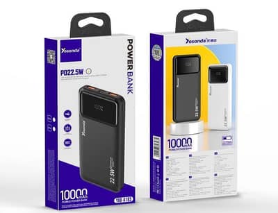 Fast Charging Power Bank - Portable 10,000mAh USB-C & USB-A - 1 Pc