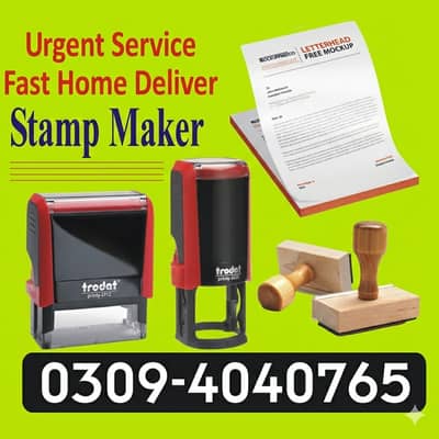 Paper Embossed Stamp Maker Letterhead Printing Rubber Stamp Making