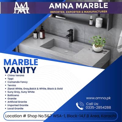 Granite Vanity Tops  Bathroom Marble Vanity  Marble Wash Basin