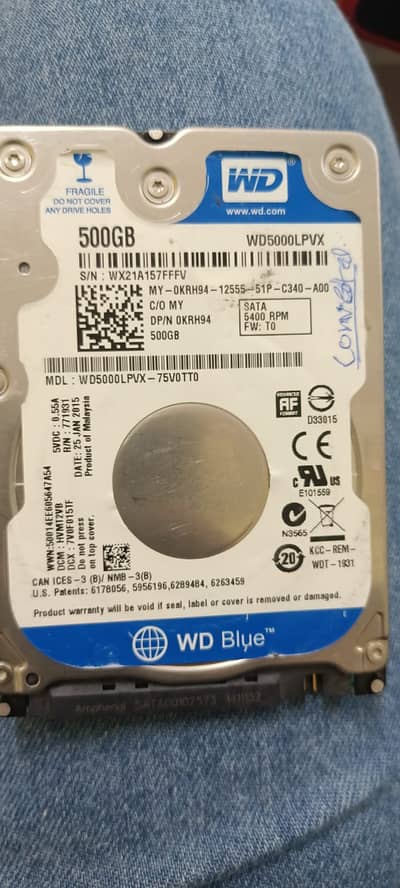 500gb hardisk bilkul ok ha