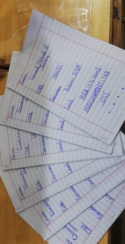 Handwriting Assignment, Typing And Data Entry job Available