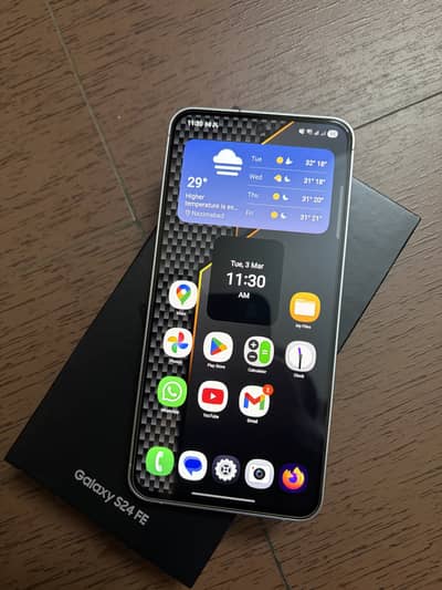 Samsung Mobile S24 FE with Box | 8/256 | PTA Approved | Blue Color