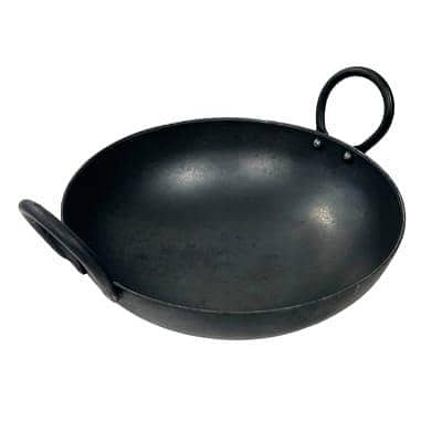 Best Quality iron karahi(size 13") (weight 1KG) Best For Cooking Black wok