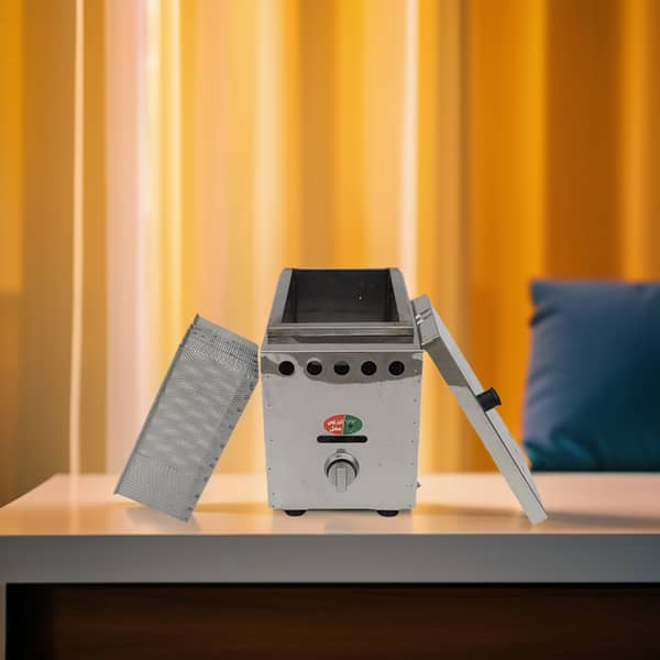 5 Liter Semi Auto Gas Fryer for fry chieken and potato chips stainlessness steel fryer oil fryer