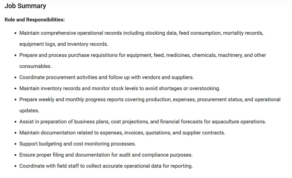 Assistant Manager Operations 0