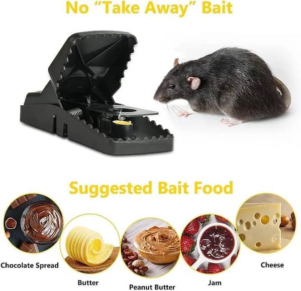 Durable Mouse Trap – Reusable Rodent Catcher For Home, Kitchen, And Office Use With Strong Spring Mechanism And Easy Setup