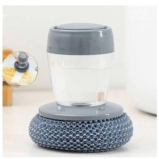 Premium Soap Dispensing Palm Brush - Effortless Cleaning and Hygiene