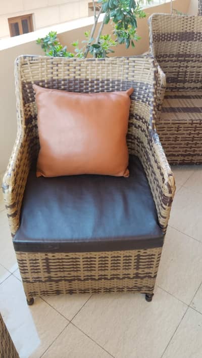 4 Seater Outdoor Rattan Garden Furniture Set with Table