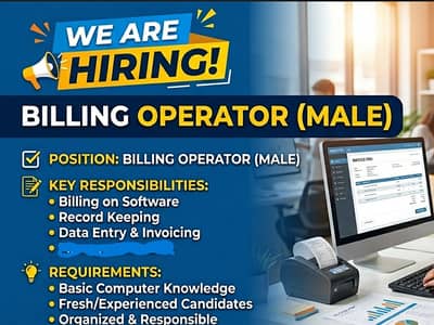 Billing Operator (Male)