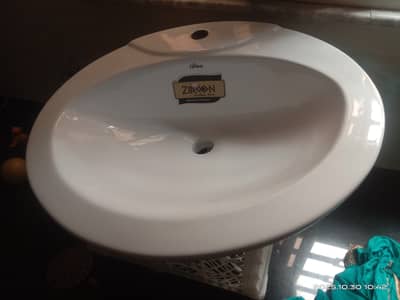 White Upper Counter Vanity 100% New