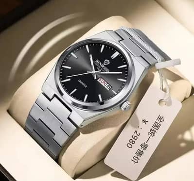 Unused Stainless Steel Formal Watch – Day/Date – Gift Option