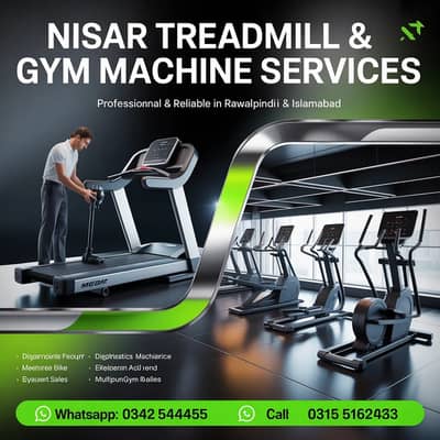 Treadmill repair / Treadmil sale / All Gym Machine Repair service