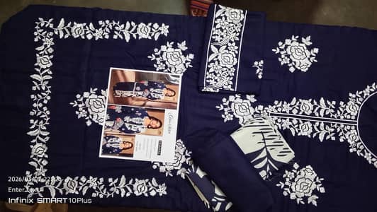 "Cross stitch Danak Fabric 3 piece winter Big Sale70%"
