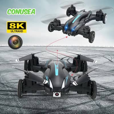 JJRC H103W Drone Fpv Mini Drones with Camera Hd 8K Land Air Dual Mode