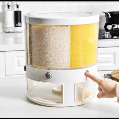 Rotatable Cereal Dispenser Rice Food Cereal Dispenser