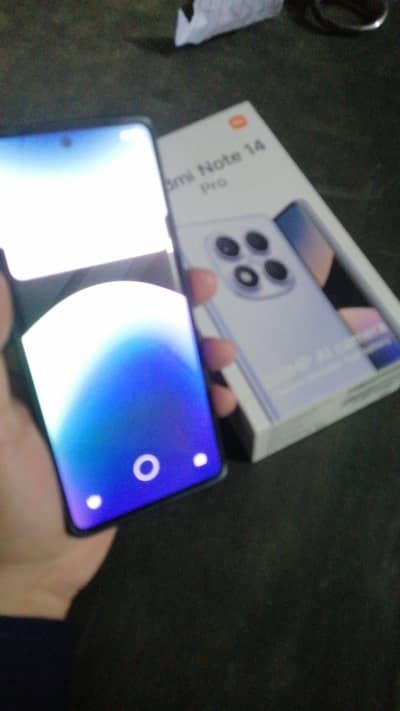 Red mi note 14 pro box pack  3 month used lush condition