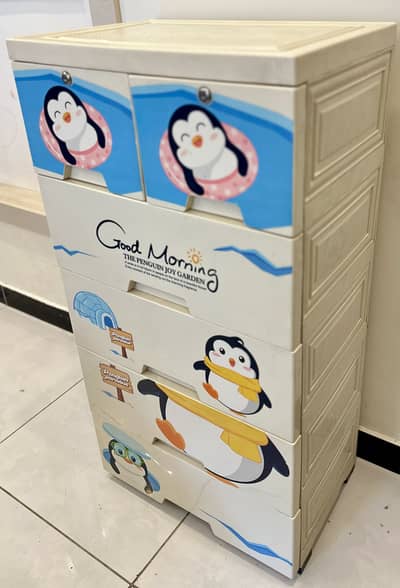 Kids Plastic Drawer Wardrobe