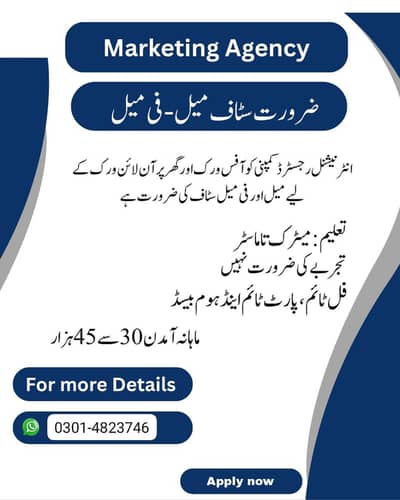 Office and Online(Home based) Work