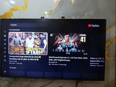 43 INCH SAMSUNG ANDOARID 4K ORIGINAL LED