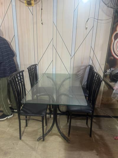Dining Table | Glass Dinnig | 4 seater Dining | Dining For Sale