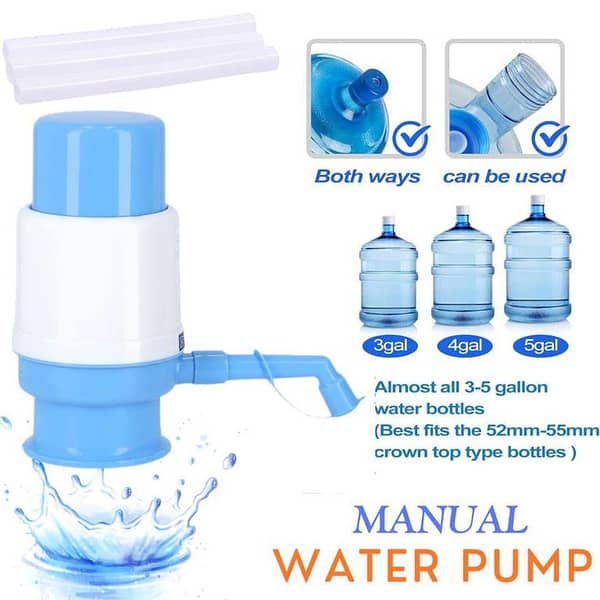 Manual Water Pump Dispenser for 19 L Bottle | Large Bottle Water Pump Dispenser