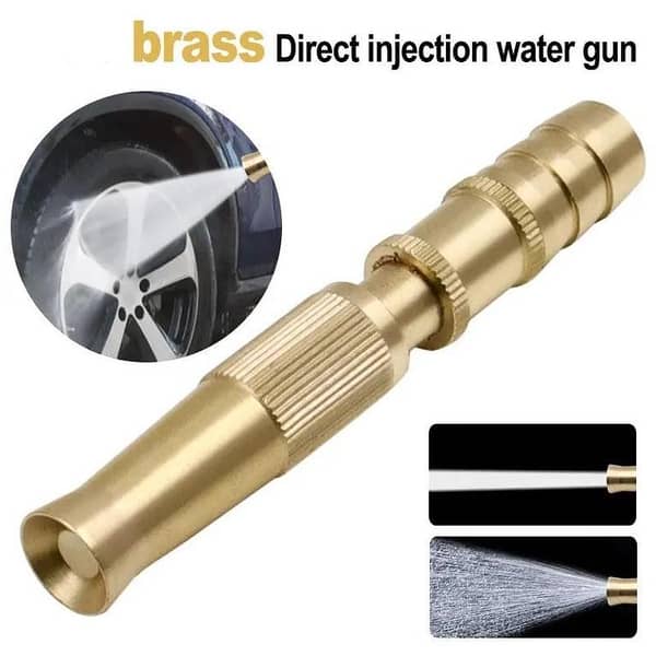 Brass Spray Nozzle: Adjustable High-Pressure Washer for Car Wash and Garden Watering