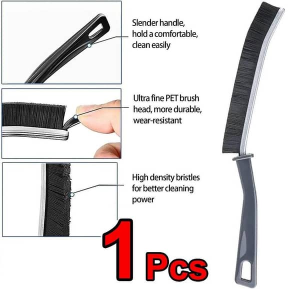 1/2pcs Gap Cleaning Brush Long Handle Bathroom Tile Groove Window Gaps Cleaning Brush Tool for Kitchen Home Bathroom Toilet