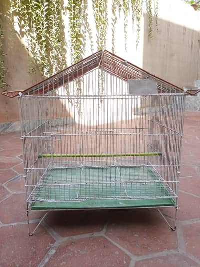 Strong & Spacious Parrot Cage for Sale – Almost New
