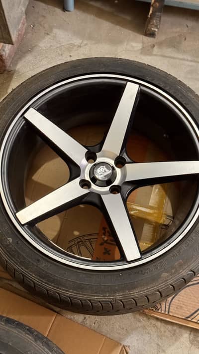 Rapidash Rims & Dunlop Tyres for Yaris, city, vitz and swift.