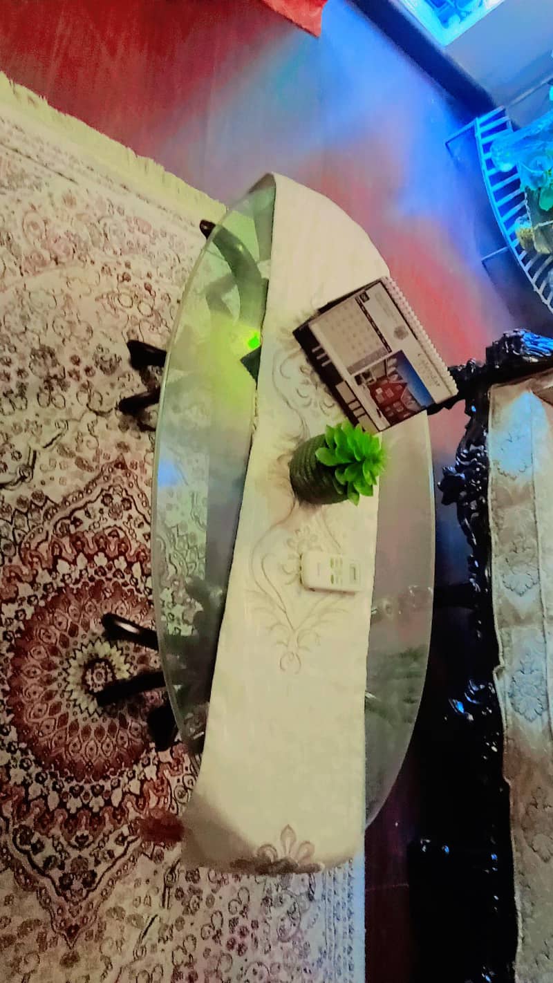 خالص شیشم کی لکڑی کا 5 سیٹر چنیوٹی صوفہ سیٹ بمعہ 2 میزیں (بہترین حالت) 10