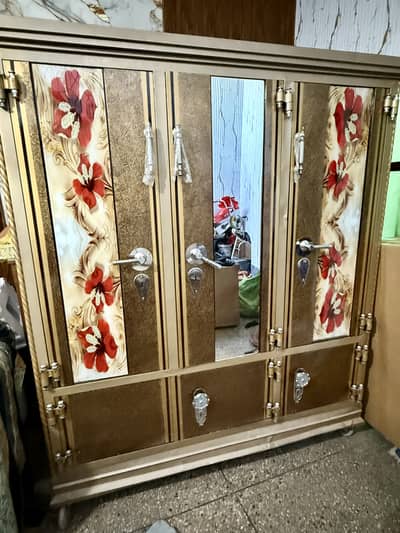 Three Door Wardrobe/ Almari