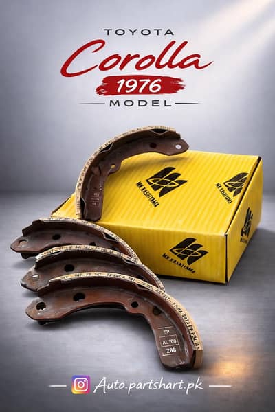 Toyota corolla 1976 brake shoes japani mk kashiyama