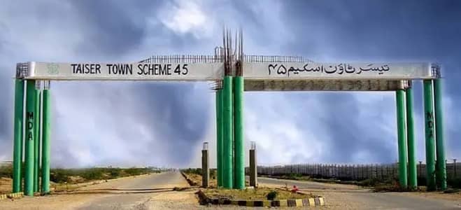80 Sq. Yd. Sector 74 Taiser Town Phase 1 Near By Garden City Gulshan-e-Maymar Scheme 45 Karachi