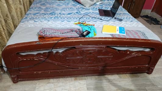 double bed spring mattress,2 side tables dressing table with chair