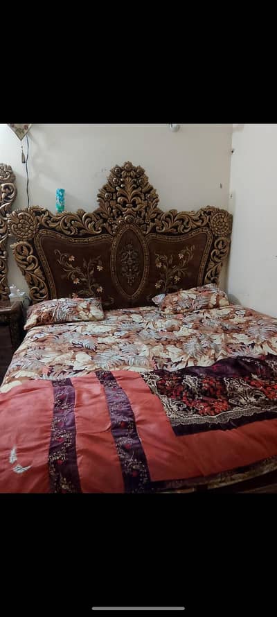 king size bed and accessories .