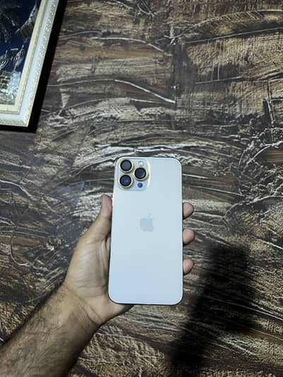 13 pro max Factory unlock 256 Gb Gold colour