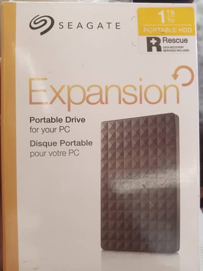 Seagate external 1tb hard drive for sale urgent  box pack hai