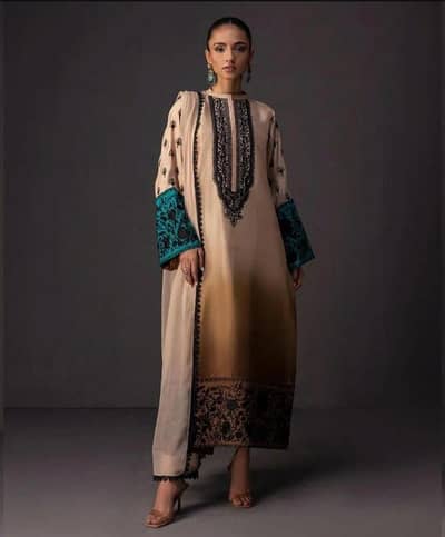 Eid collection | 3 pcs suit | stylish dress | causal dress