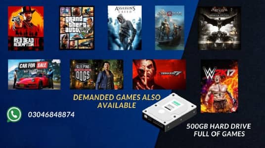 All games available with 500gb hard drive