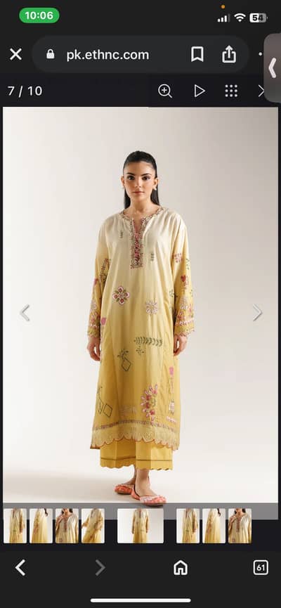 Ethnc 2 piece embellished dress