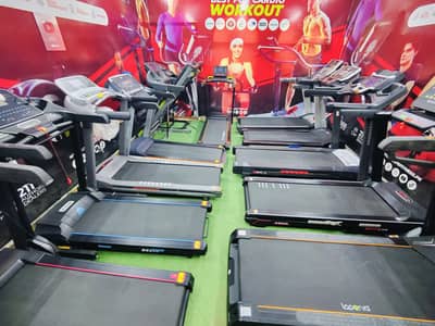 Treadmill Gym And Elliptical Exercise Machine Imported With Warranty