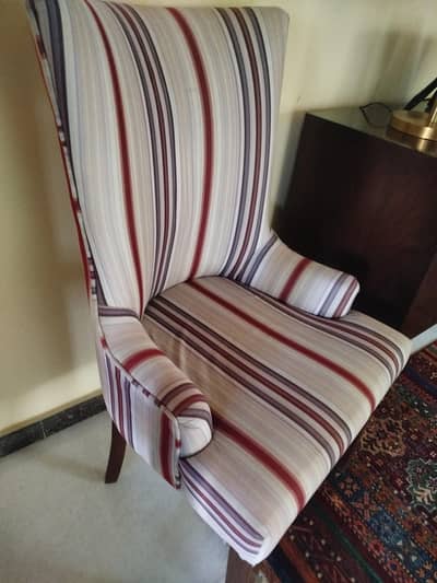 Velvet and Wooden Dining Chairs 6 pieces