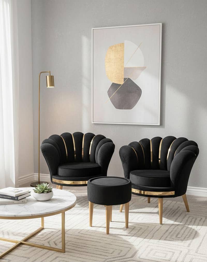 DINING TABLE SET \ SOLID WOOD SITTING SET\SOFAS SET\Living Room SET \ 5