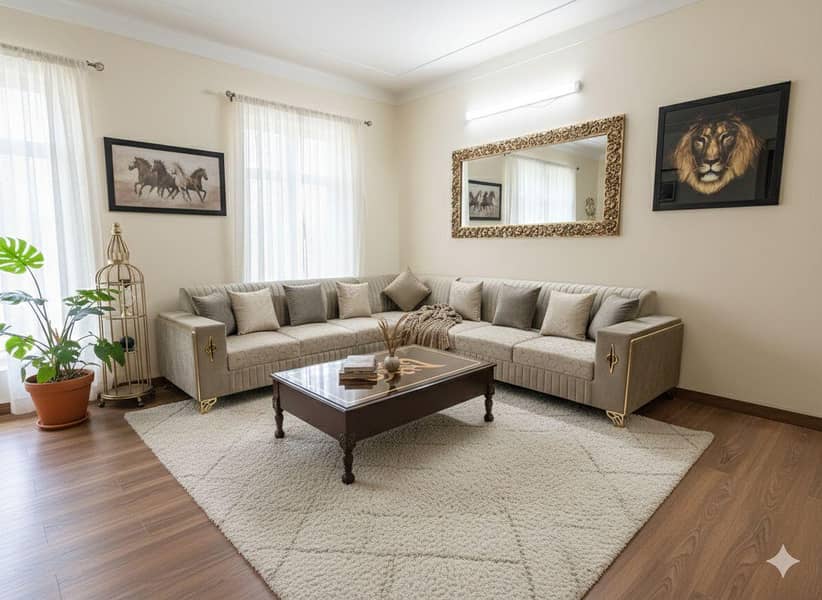 DINING TABLE SET \ SOLID WOOD SITTING SET\SOFAS SET\Living Room SET \ 6