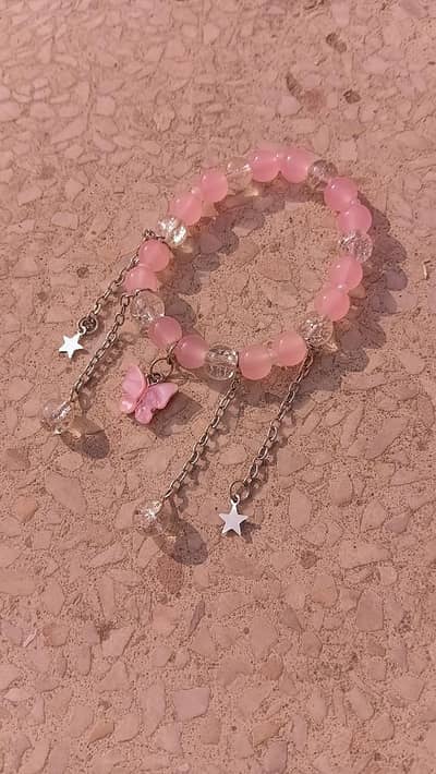 butterfly beaded bracelet