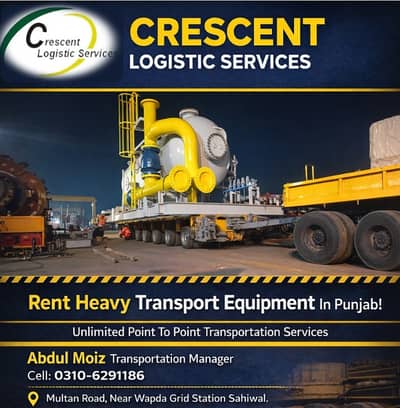 Heavy Transport Equipment on Rent in Punjab | Lowbed & Trailer Service